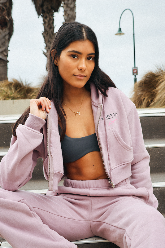 Matching Cropped Hoodie Set